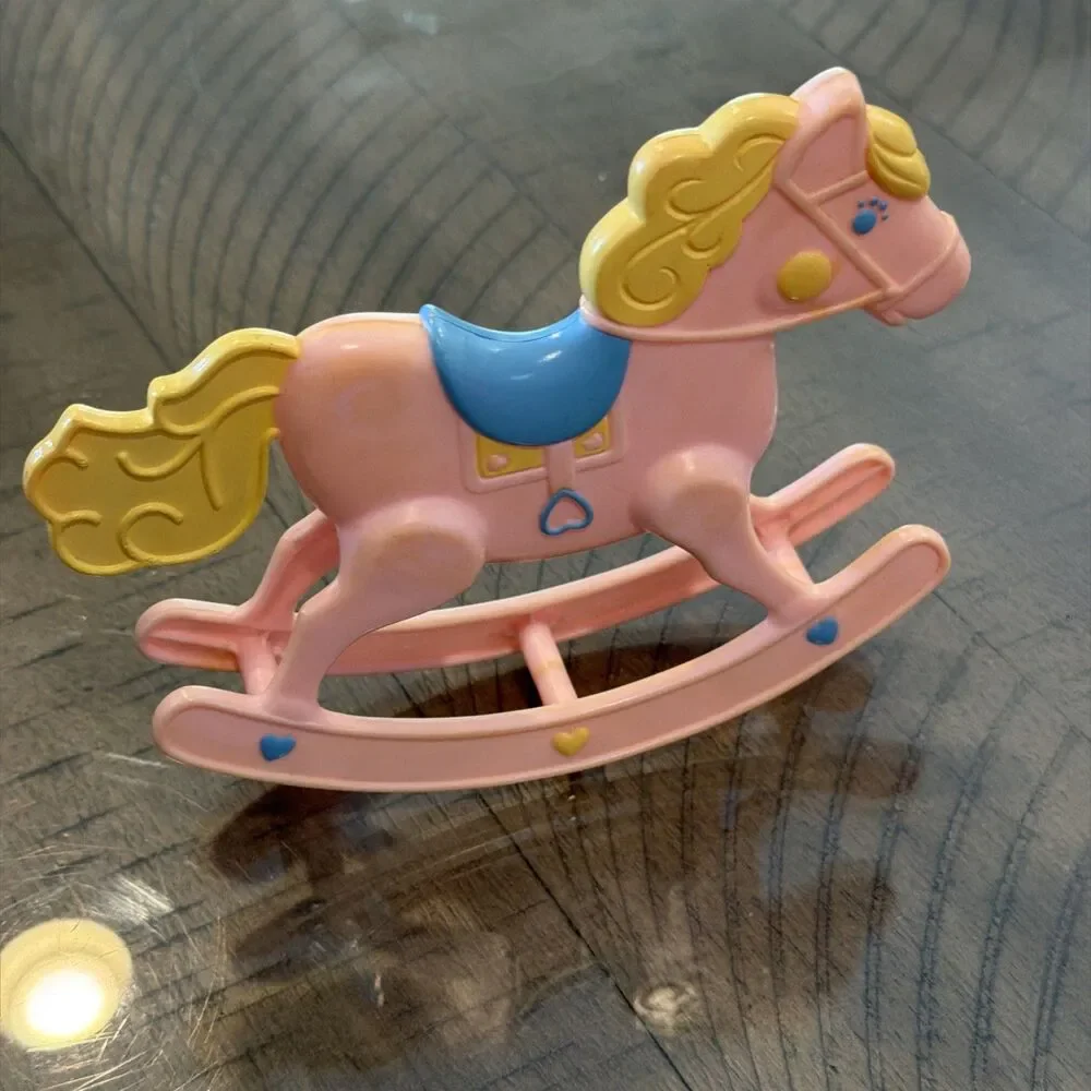 Vintage Barbie Heart Family babies playset rocking horse #7891 1984 Mattel